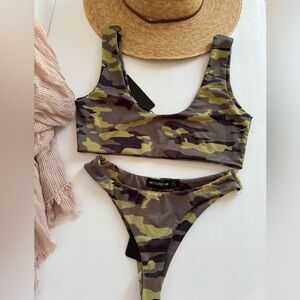 Pretty Little Things Camo two piece swimsuit